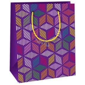 Ditipo Gift paper bag 11.4 x 6.4 x 14.6 cm purple