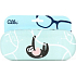 Albi Original Case for tin glasses Lazy 15.7 x 6.2 x 3.2 cm