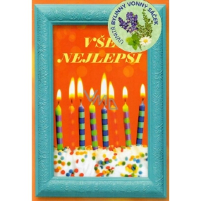 My Herbal Birthday Card with Scented Bag Happy Birthday Orange 05