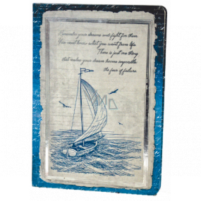 Ditipo Diary Antique sailboat A5 15 x 21 cm