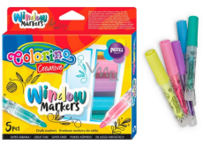 Colorino Chalk markers for glass 5 colors