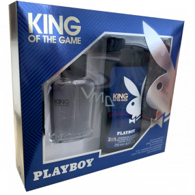 Playboy King of The Game eau de toilette 60 ml + shower gel 250 ml, gift set for men