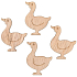 Wooden goose with glue 3,5 cm 24 pieces
