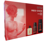 Str8 Red Code voda po holení 50 ml + deodorant sprej 150 ml + sprchový gel 250 ml, kosmetická sada pro muže