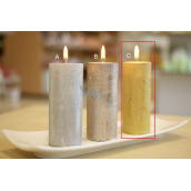 Lima Rustic Metal gold candle cylinder 50 x 120 mm 1 piece