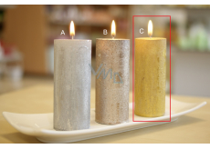 Lima Rustic Metal gold candle cylinder 50 x 120 mm 1 piece