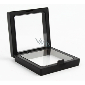 3D universal plastic frame with foil, black 5 x 5 cm