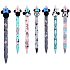 Colorino Rubberized pen Minnie Mouse dark grey, blue refill 0,5 mm