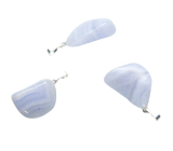 Chalcedony Trommel pendant natural stone, 2,2 - 3 cm, 1 piece, stone of love and joy