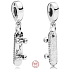 Charm Sterling silver 925 Skateboard, pendant on bracelet sport