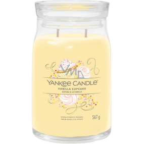 Yankee Candle Vanilla Cupcake - Vanilla Cupcake scented candle Signature large glass 2 wicks 567 g