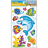 Decorative stickers Ocean, light blue dolphin 26 x 42 cm