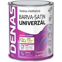 DENAS UNIVERSAL-SATIN top coat for wood, metal and concrete, 0100 white, 0.7 kg