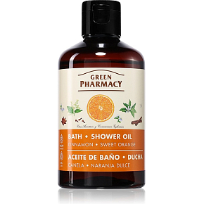 Green Pharmacy Bath and Shower Oil with Cinnamon and Sweet Orange 250 ml