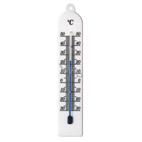 Schneider Thermometer Plastik interior, plastic, white, 177 x 34 mm