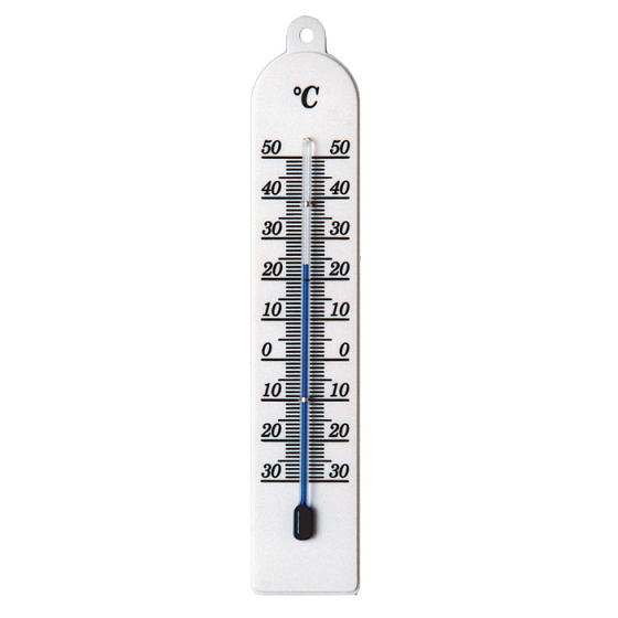 Schneider Thermometer Plastik interior, plastic, white, 177 x 34 mm