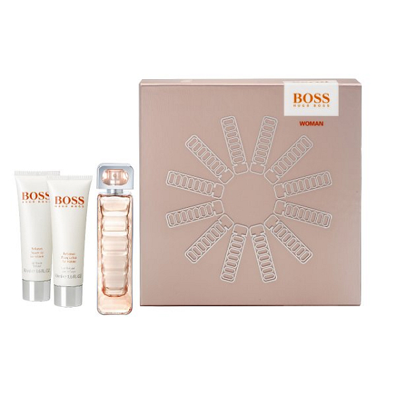 Hugo Boss Orange Woman EdT 50 ml Eau de Toilette + Body Lotion 50 ml + Shower Gel 50 ml, Gift Set