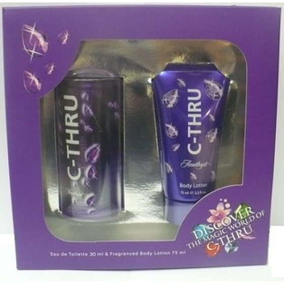 C-Thru Amethyst eau de toilette 30 ml + body lotion 75 ml, gift set for women