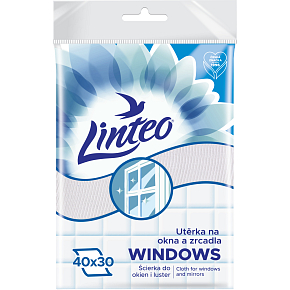 Linteo Swedish Window and Mirror Cloth, 40 × 30 cm, weight 300 g/m²