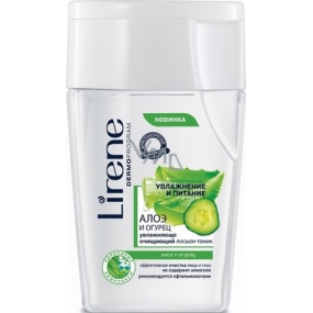 Lirene Aloe and Cucumber moisturizing cleansing tonic 2 in 1 for face and eyes 125 ml