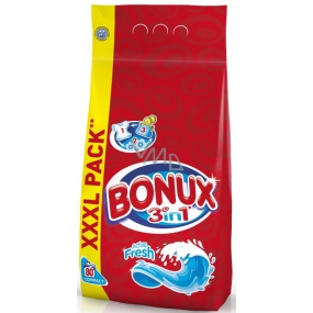 Bonux Active Fresh 3in1 washing powder 80 doses of 5.6 kg