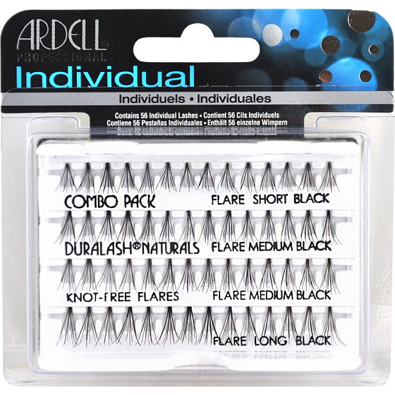 Ardell Duralash Naturals Combo Pack Black artificial adhesive bunches black 56 pieces
