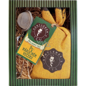 Bohemia Gifts & Cosmetics Herbal loose tea for gentleman After a hard evening + tea strainer 1 piece, gift set