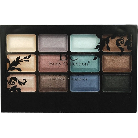 Body Collection Beauty Shadows cosmetic eyeshadow palette 14502 12 x 0.7 g
