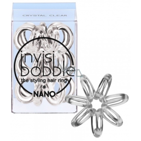 Invisibobble Nano Crystal Clear Elastic hair spiral 3 pieces