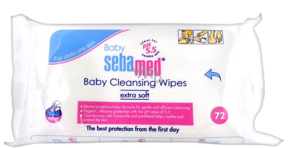 Sebamed Baby cleaning wipes for children 72 pieces VMD