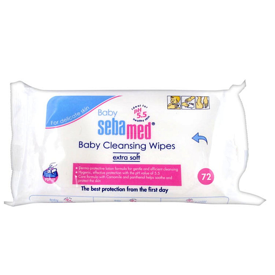 Sebamed Baby cleaning wipes for children 72 pieces