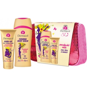 Dermacol Enja Firming firming body balm 250 ml + Enja Push-up firming care for décolleté and bust 100 ml + case, cosmetic set