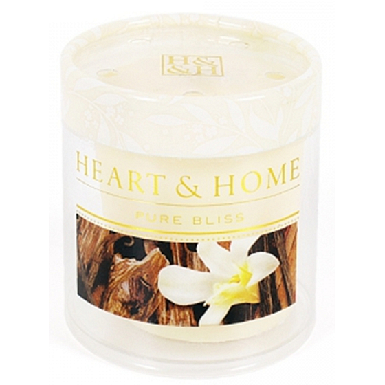 Heart & Home Sandalwood and vanilla Soy scented candle without packaging burns for up to 15 hours 53 g
