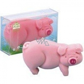 Kappus Piggy bank pink toilet soap in an attractive, transparent box of 100 g