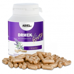Adiel Drmek Forte with Vitamin E regulates sex hormones, affects ovulation, egg maturation 90 capsules