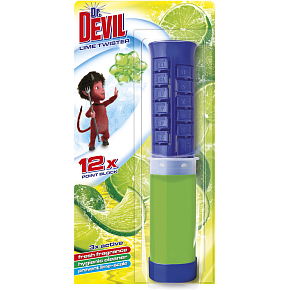 Dr. Devil 3v1 Point Block Toilet Block in Tube Lime Twister, 75 ml