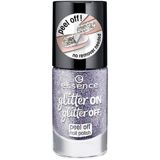 Essence Glitter on Glitter Off Peel Off Nail Polish Nail Polish 05 Starlight Express 8 ml