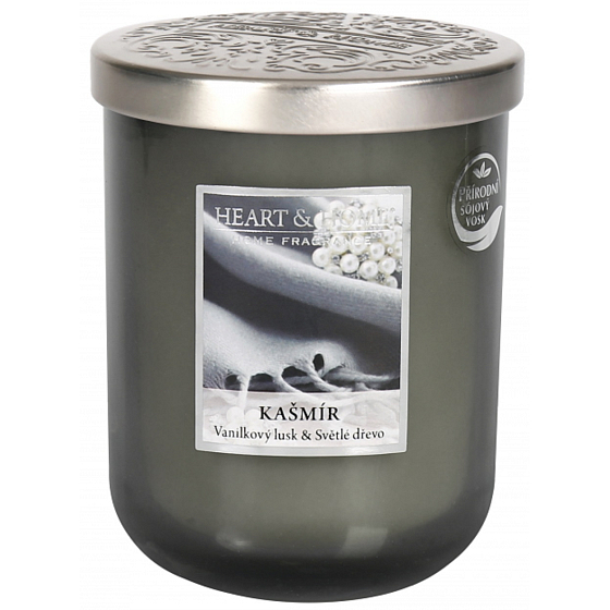 Heart & Home Cashmere Soy scented candle large burns up to 70 hours 310 g