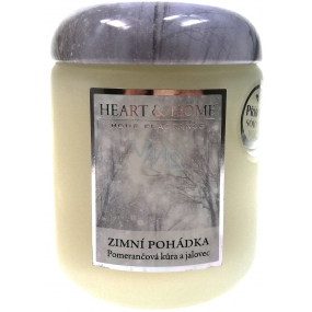 Heart & Home Winter's Tale Soy scented candle large burns up to 70 hours 340 g