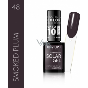 Revers Solar Gel gel nail polish 48 Smoked Plum 12 ml