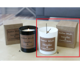 Lima Natur Wick Black & White Vanilla and Cinnamon Aroma Candle Wooden Wick White 175 g 1 piece