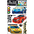 Wall Stickers Racing Cars 60 x 42 cm
