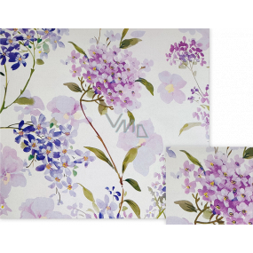 Nekupto Gift wrapping paper 70 x 150 cm Purple flowers