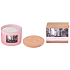 Arome Aroma Sensation Pink Peony & Litchi scented candle in glass with cork lid 100 x 80 mm 3 wicks