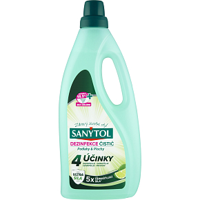 Sanytol Disinfectant Floor & Surface Cleaner Lime 4 Effects, 1 L