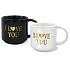 Nekupto Pair of mugs I love you 2 x 350 ml