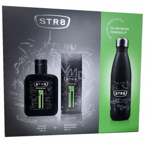 Str8 FR34K eau de toilette for men 100 ml + deodorant spray 150 ml + travel bottle, gift set for men