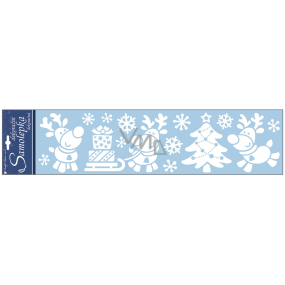 White Reindeer Stickers with Glitter 63 x 15 cm