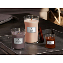 WoodWick Rosewood - Rosewood scented candle with wooden wick and lid glass large 609 g