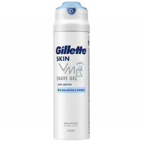 Gillette Skin Ultra Sensitive shaving gel for men 200 ml